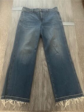 J. Crew Slim Wide Jeans with Frayed Hem | Like New! | 90s Vibe